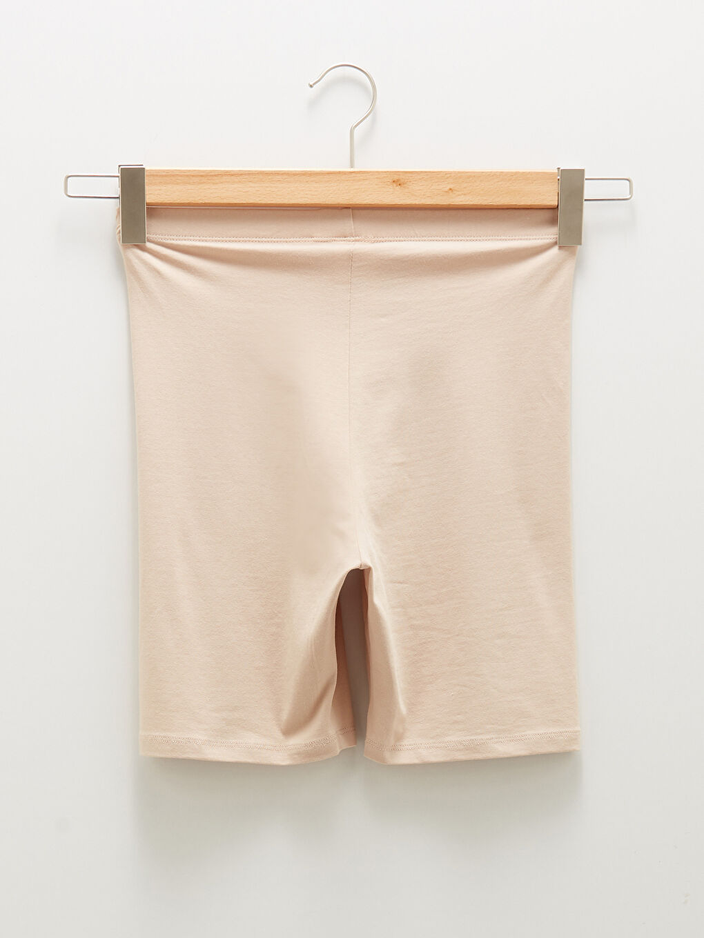 Pembe Beli Lastikli Düz Jüpon-7