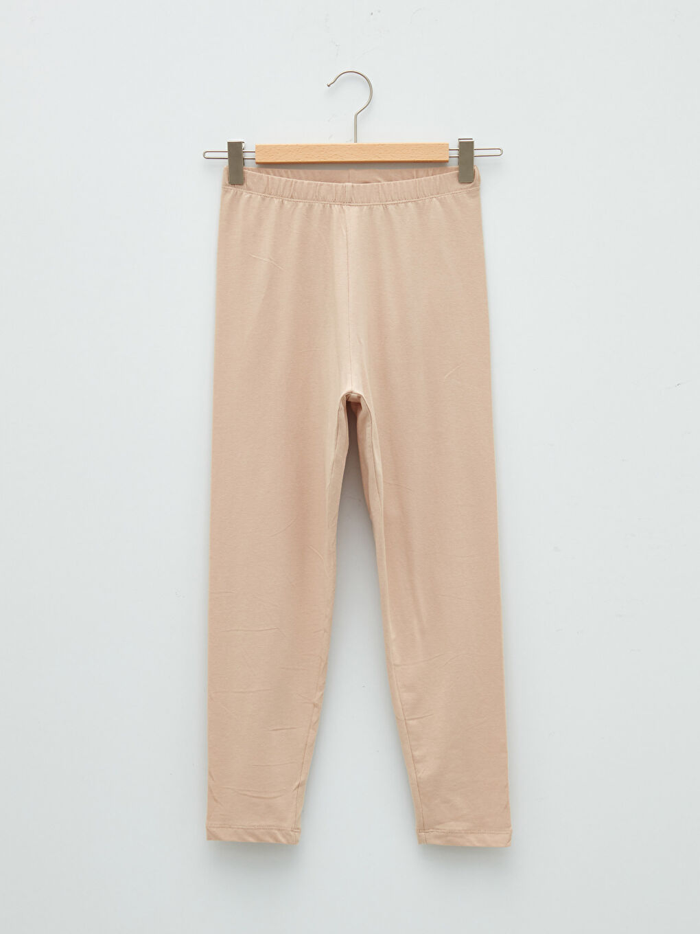 Women's Elasticated Waist Plain Base Layer Leggings-5