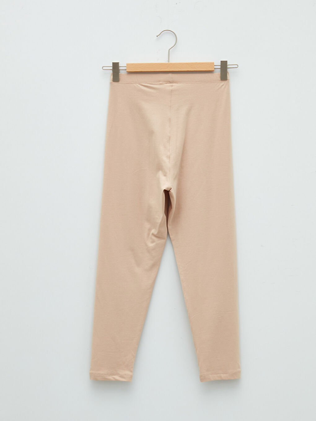 Women's Elasticated Waist Plain Base Layer Leggings-6