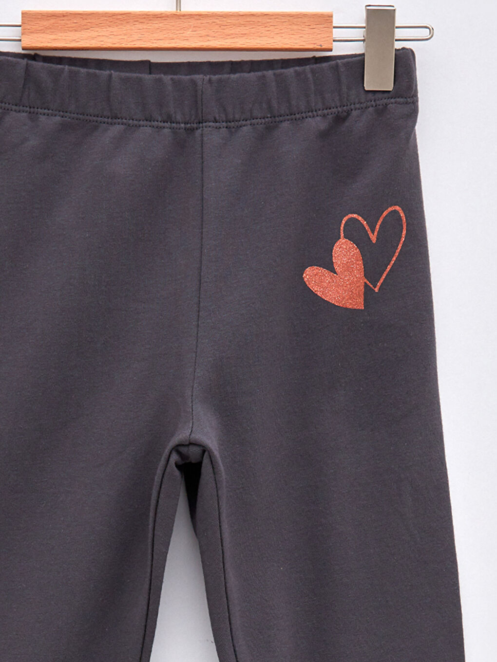 Elastic Waist Printed Cotton Girl Long Tights-2