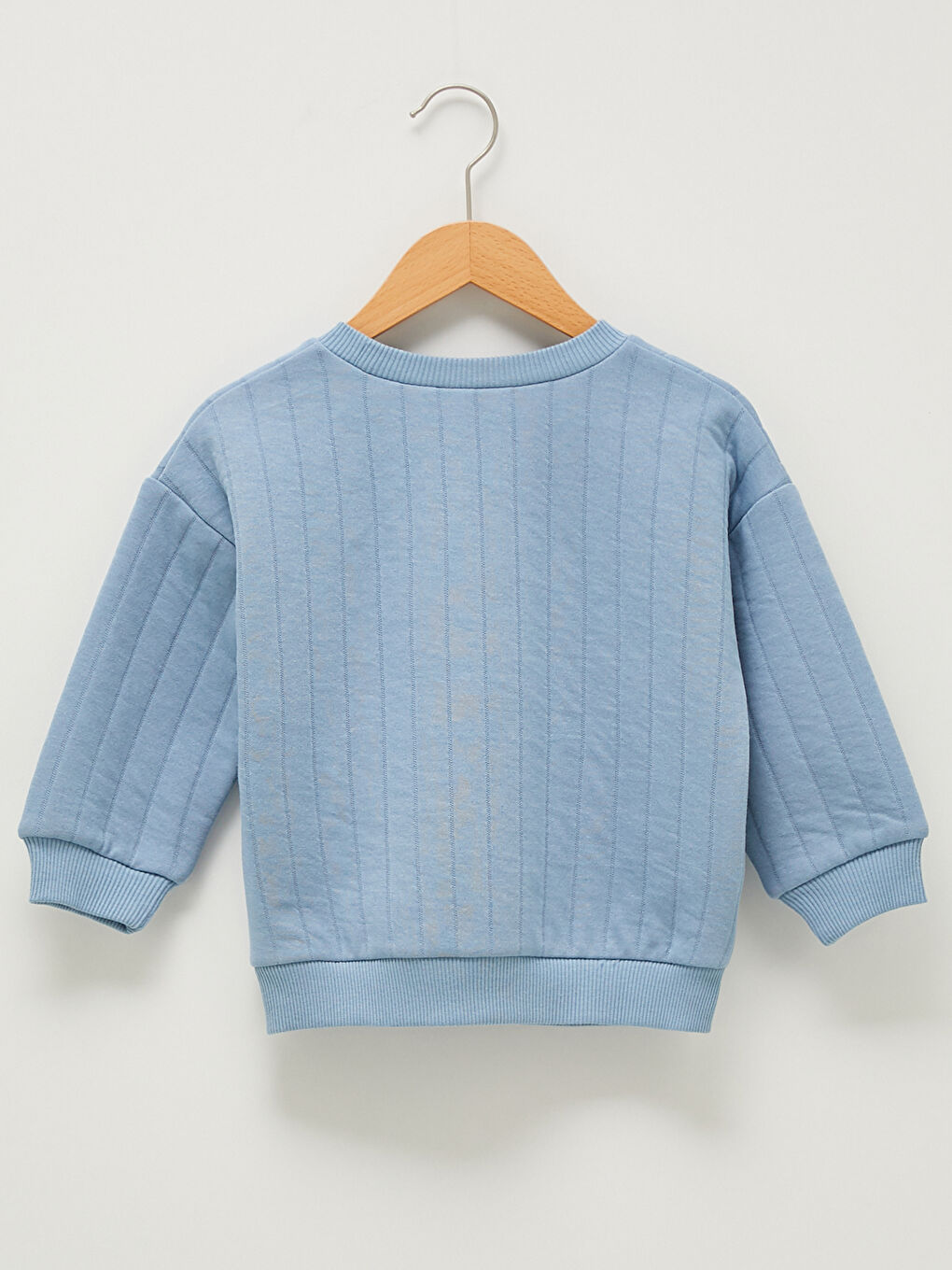 Bisiklet Yaka Uzun Kollu Baskılı Erkek Bebek Sweatshirt-1