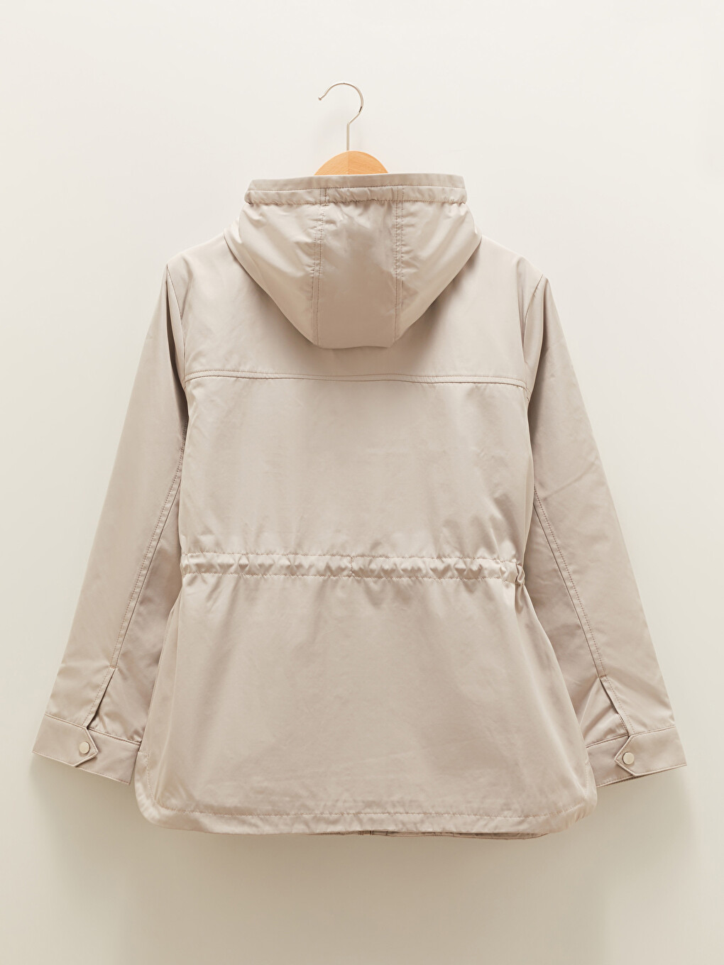 Hooded Collar Straight Pocket Detailed Long Sleeve Women's Parka-8