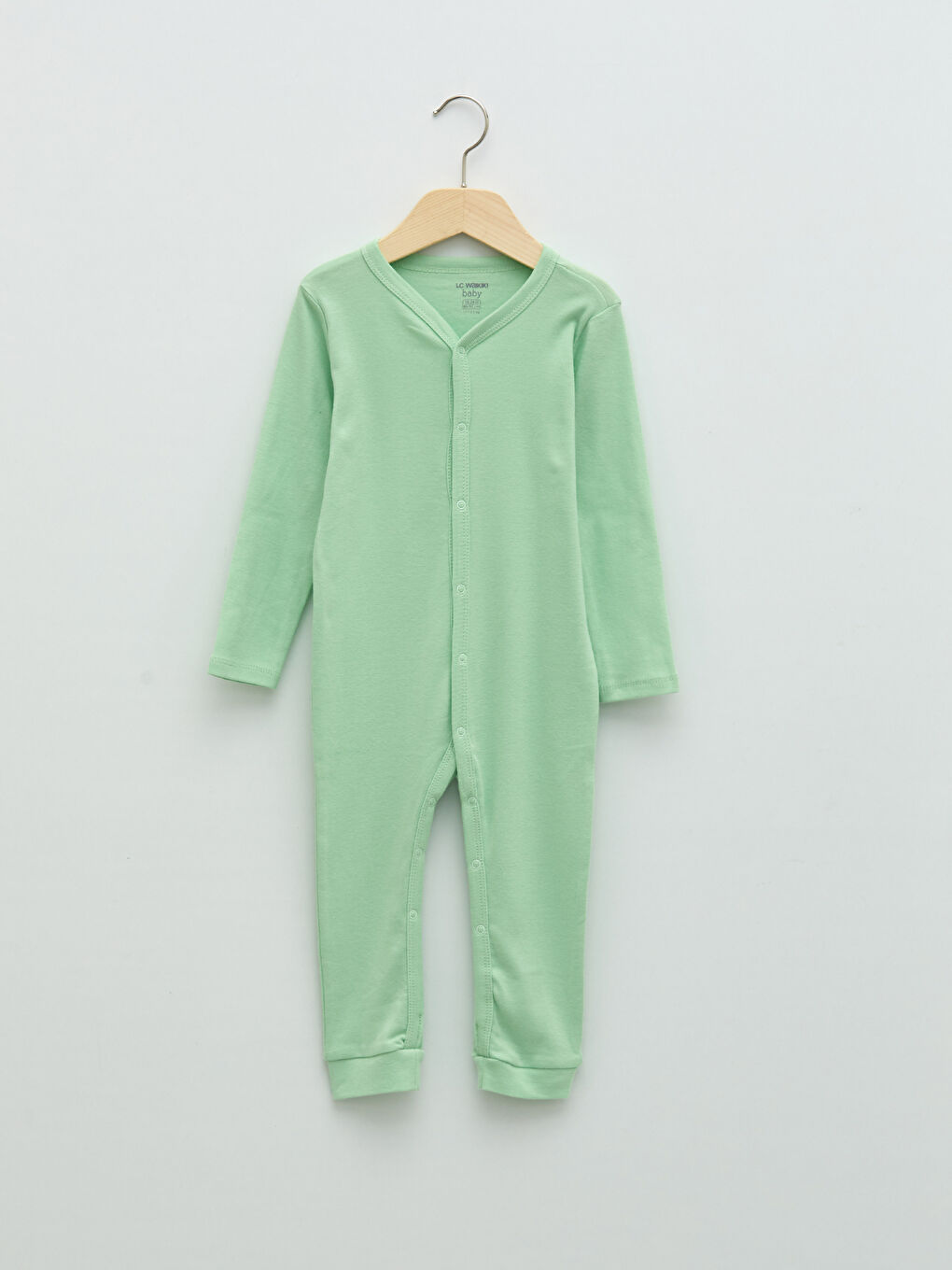 جمبسوت أطفال أولاد قطني مطبوع بأكمام طويلة وفتحة رقبة على شكل حرف V - عبوتان-2