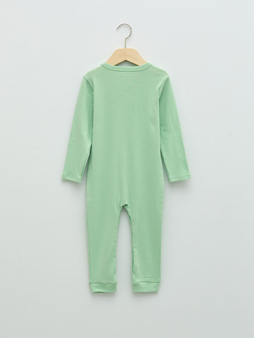 جمبسوت أطفال أولاد قطني مطبوع بأكمام طويلة وفتحة رقبة على شكل حرف V - عبوتان-4