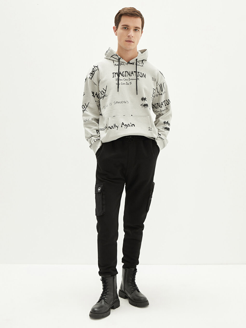 XSIDE Schlanke Passform Herren Jogger-Sweatpants -W19473Z8-CVL