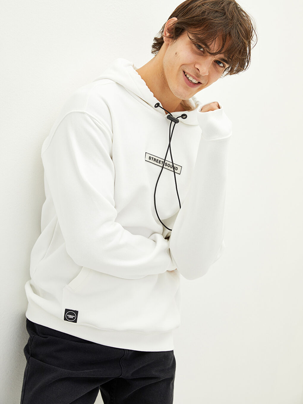 Long Sleeve Printed Thick Men's Thick Hoodie-2