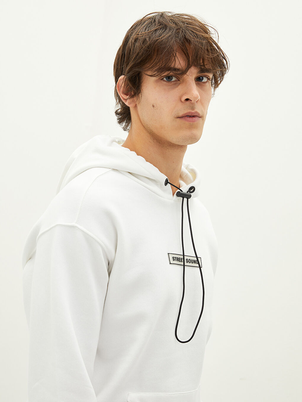 Long Sleeve Printed Thick Men's Thick Hoodie-4