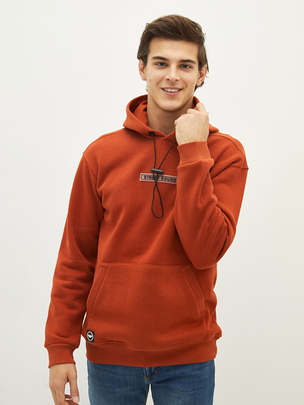 江藤ページ XSIDE Long Sleeve Men's Thick Hoodie -W19477Z8-QQK - LC Waikiki