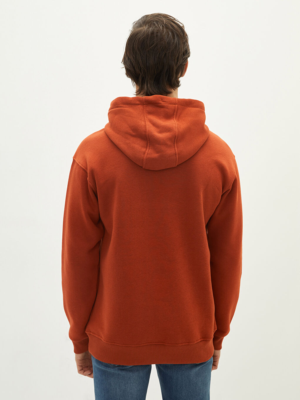 XSIDE Long Sleeve Men's Thick Hoodie -W19477Z8-QQK - LC Waikiki