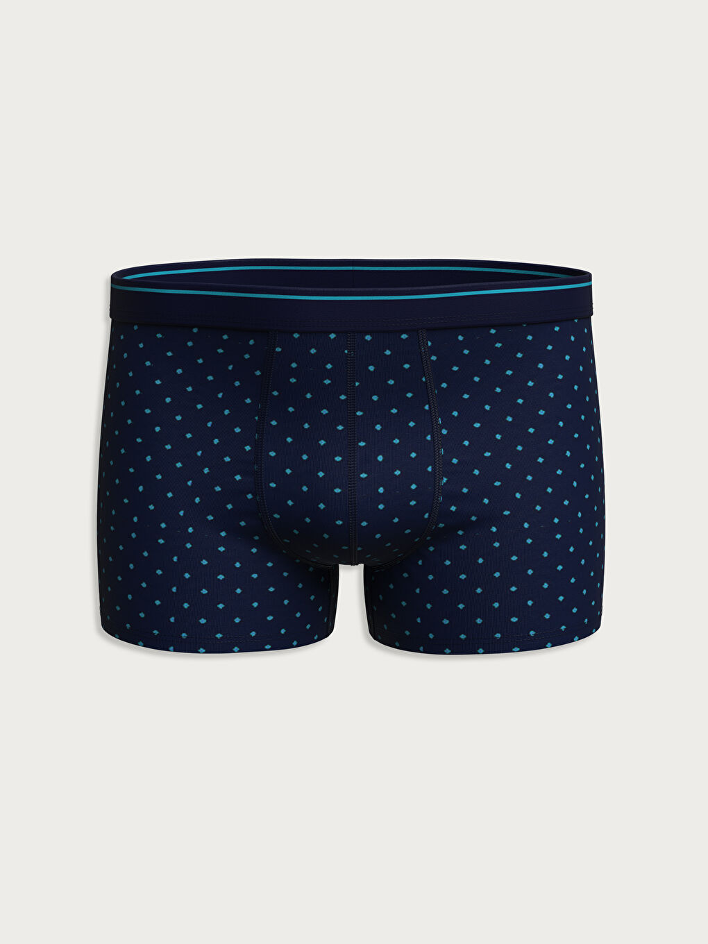 Lacivert Standart Kalıp Pamuklu Esnek Erkek Boxer 3'lü-3