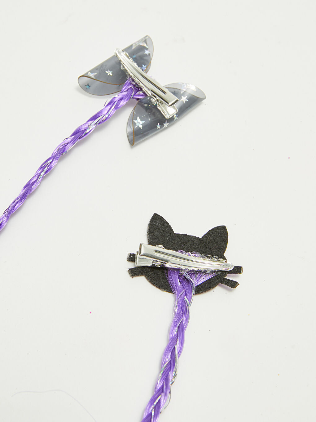 Girl's Shiny Braided Hairpin 2-Pack-1