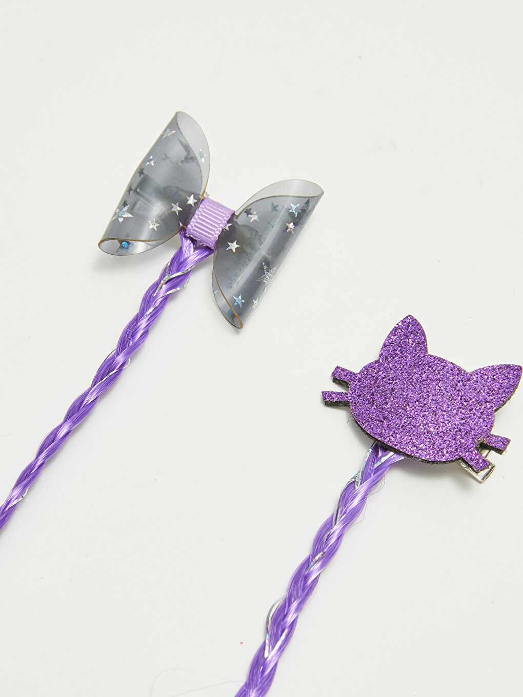 Girl's Shiny Braided Hairpin 2-Pack-2
