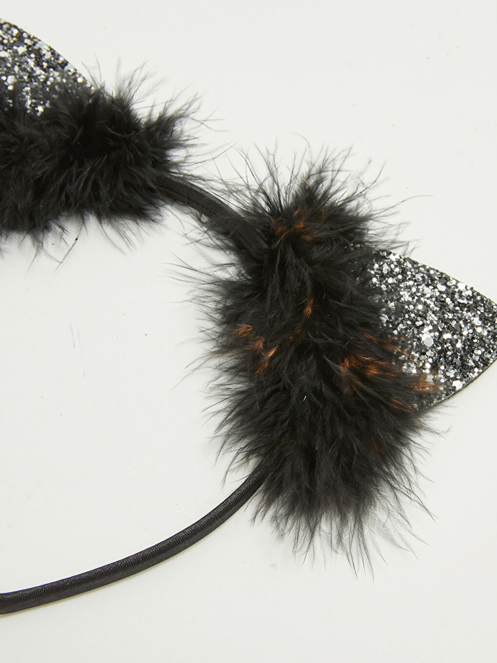 تاج على شكل قطة بتفاصيل قطيفة للبنات-1