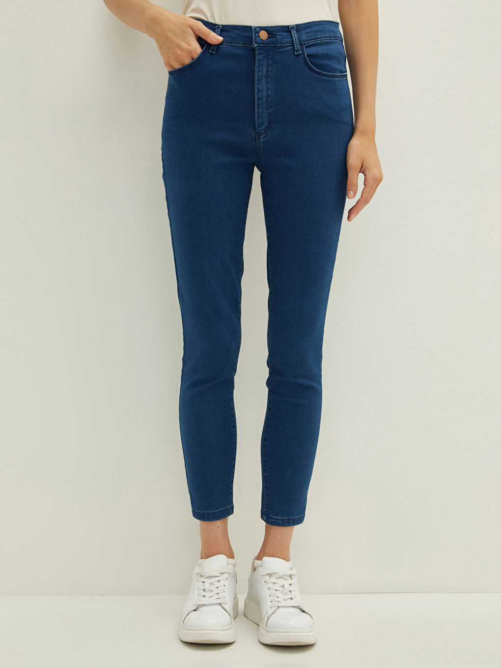 Mavi Yüksek Bel Mercury Skinny Fit Cep Detaylı Kadın Jean Pantolon-3