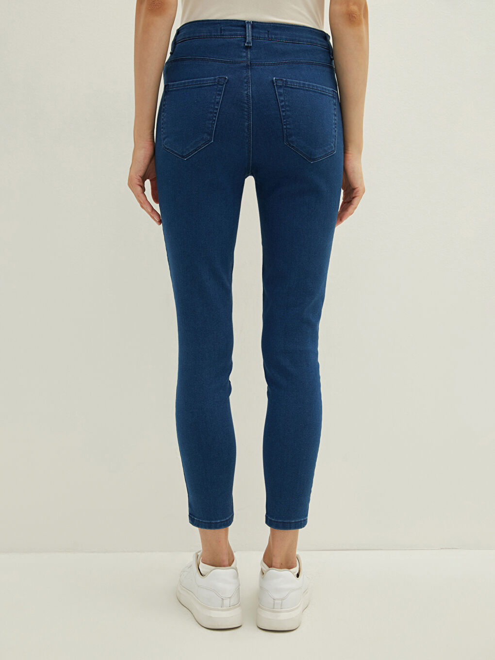 Mavi Yüksek Bel Mercury Skinny Fit Cep Detaylı Kadın Jean Pantolon-4