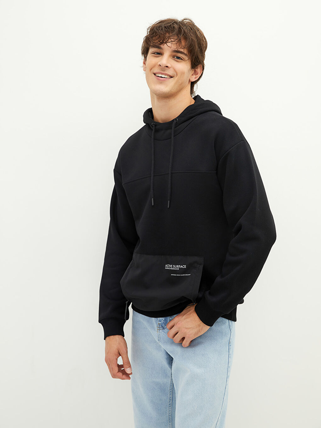 XSIDE Long Sleeve Thick Men's Thick Hoodie -W19637Z8-CVL