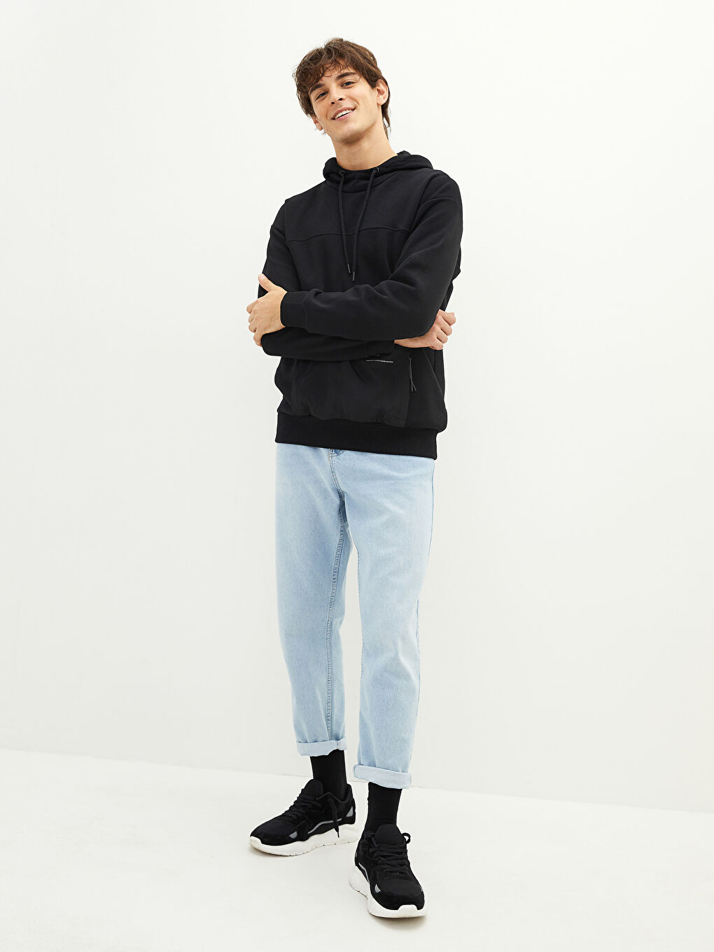XSIDE Long Sleeve Thick Men's Thick Hoodie -W19637Z8-CVL