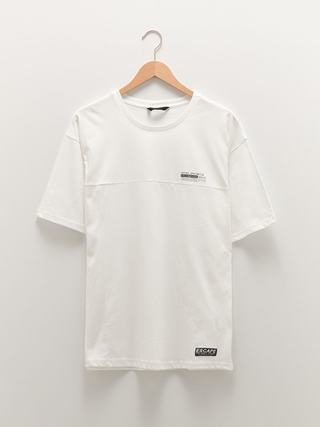 Crew Neck Short Sleeve Printed Combed Cotton Men's T-shirt-6