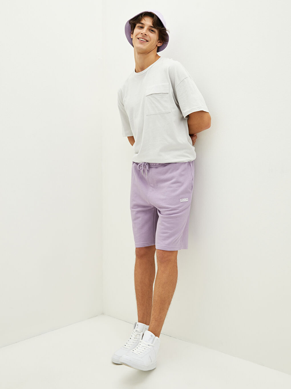 XSIDE Slim Fit Örme Erkek Şort -W19648Z8-RUZ