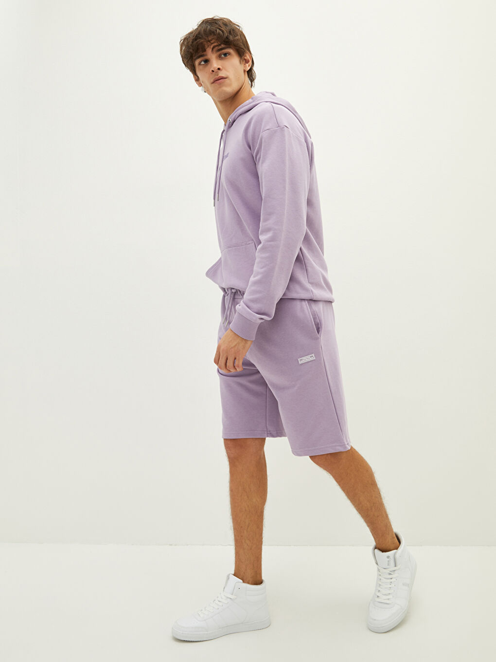 XSIDE Slim Fit Örme Erkek Şort -W19648Z8-RUZ