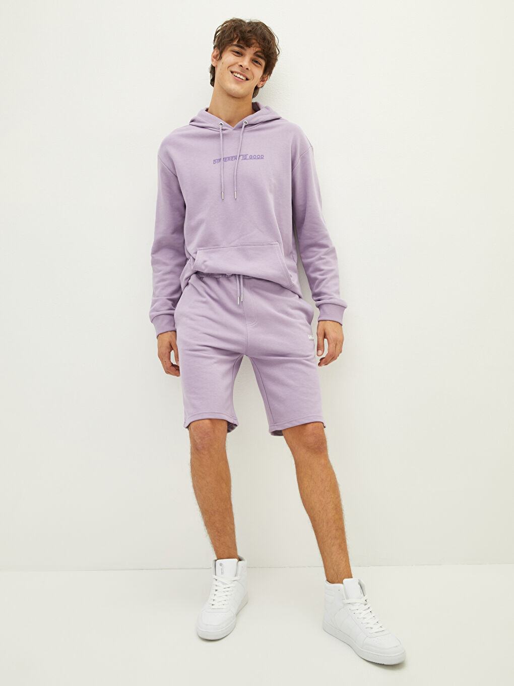 XSIDE Slim Fit Örme Erkek Şort -W19648Z8-RUZ