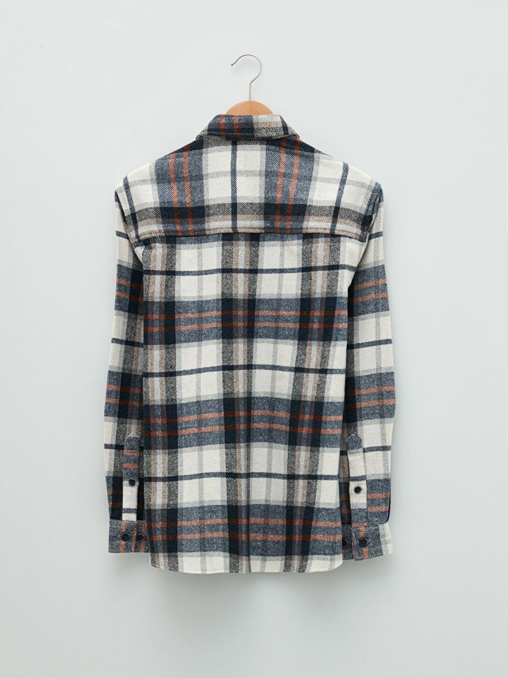 İndigo Regular Fit Uzun Kollu Ekose Erkek Oduncu Gömlek-6