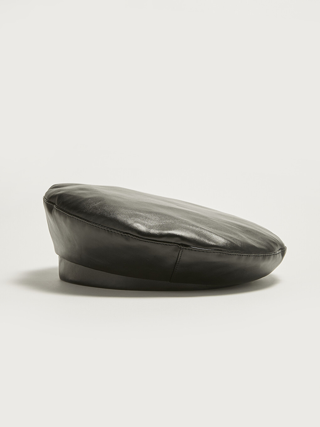 Leather Look Woman Painter Hat-2