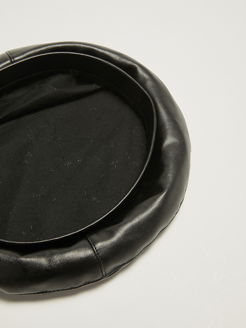 Leather Look Woman Painter Hat-3
