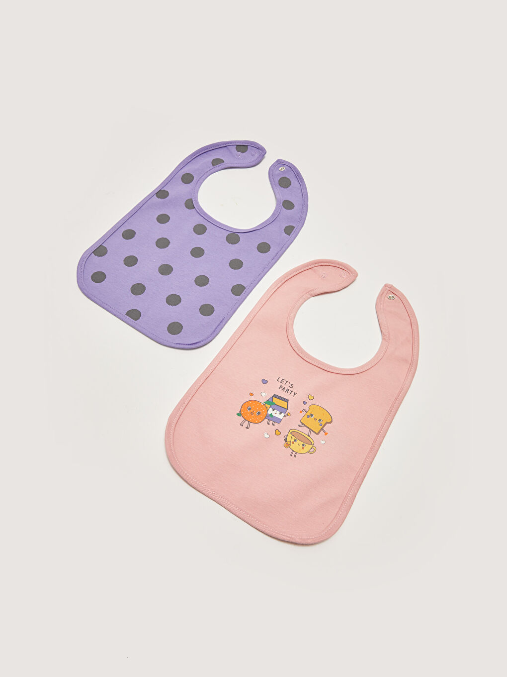 Printed Baby Girls' Bib 2 Pack