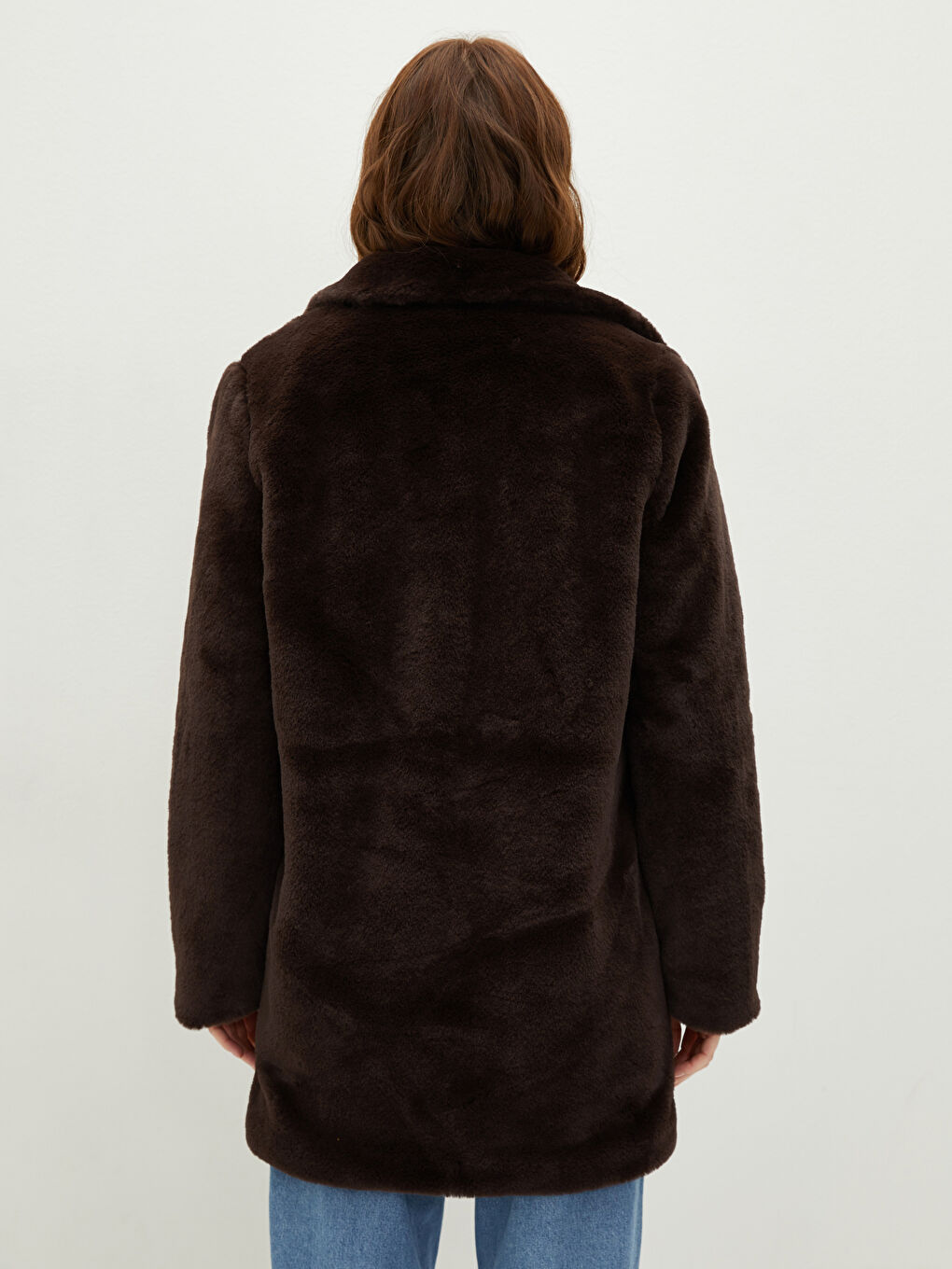 LCWAIKIKI Classic Jacket Collar Straight Pocket Detailed Long Sleeve Thick Women's Coat -W19755Z8-QM4