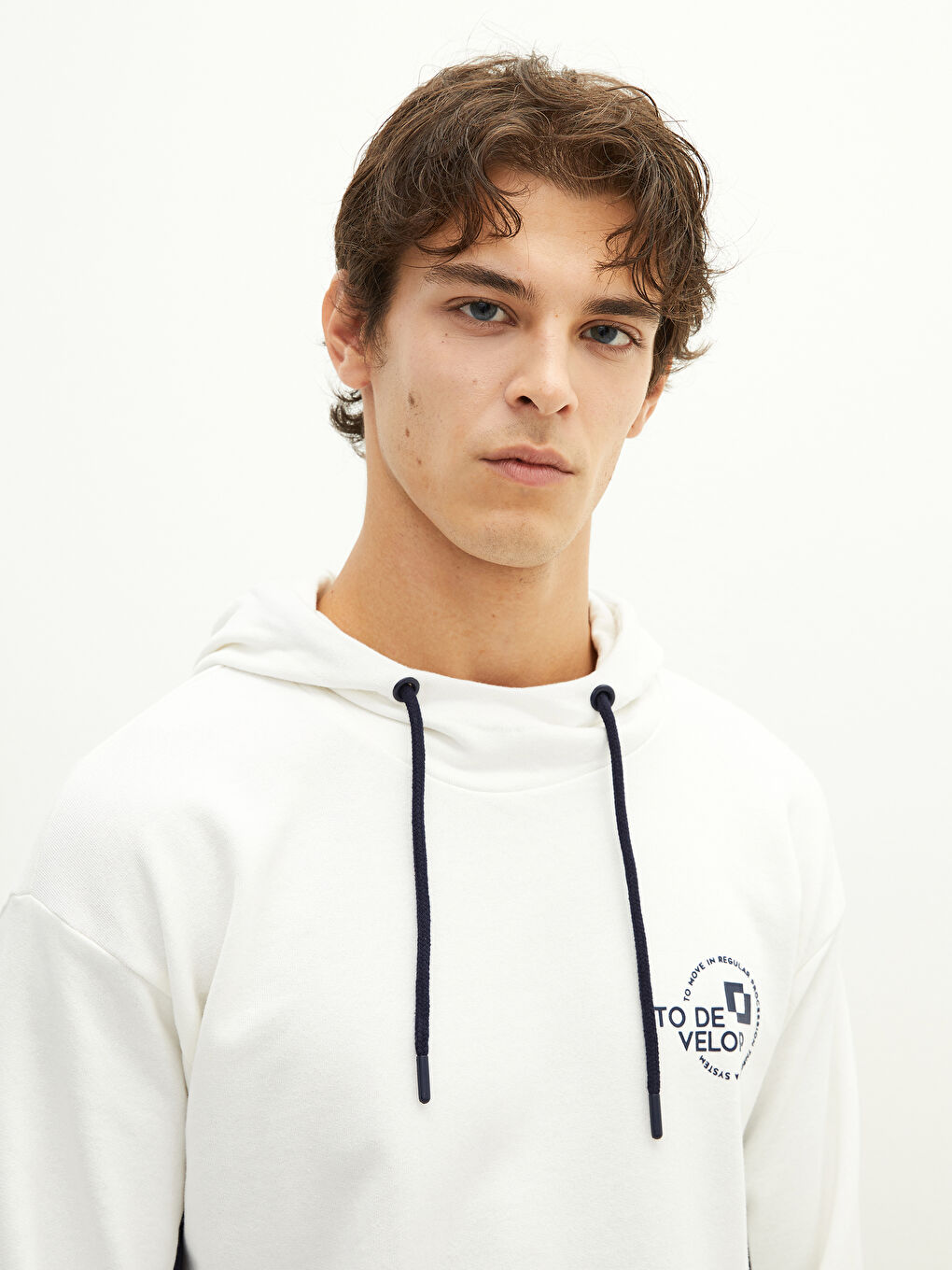 Long Sleeve Printed Men's Hoodie-3