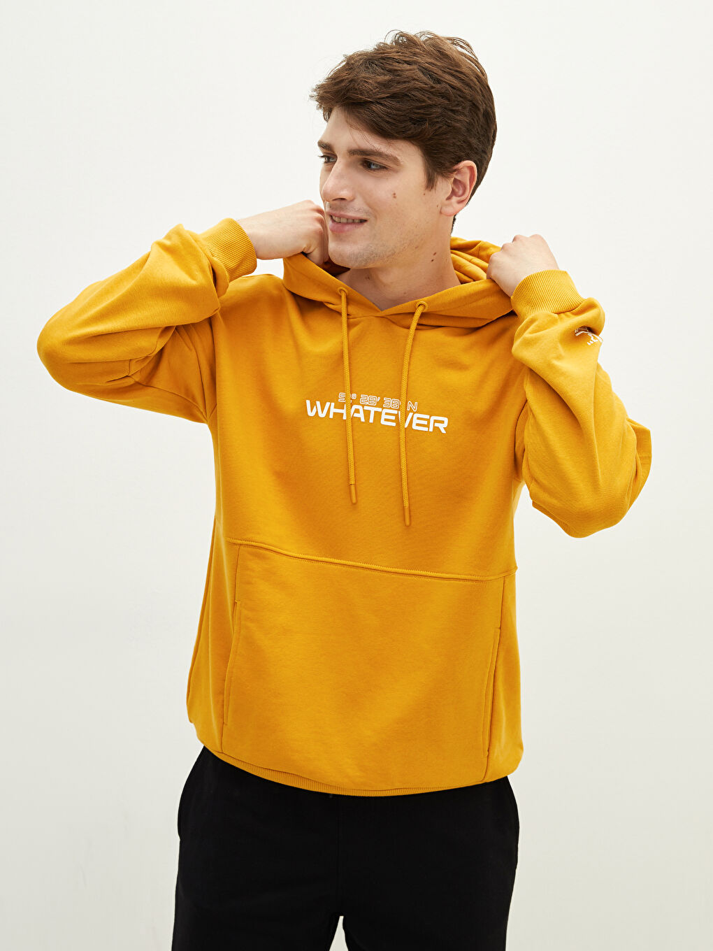 Long Sleeve Printed Men's Hoodie