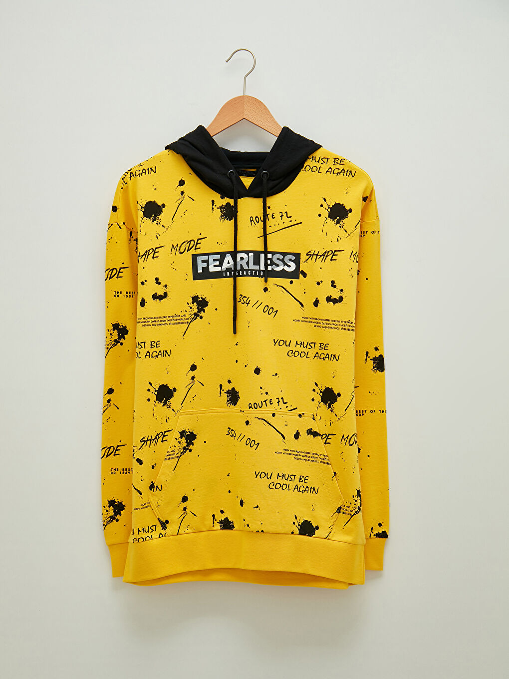 Long Sleeve Printed Men's Hoodie -W19779Z8-PNQ