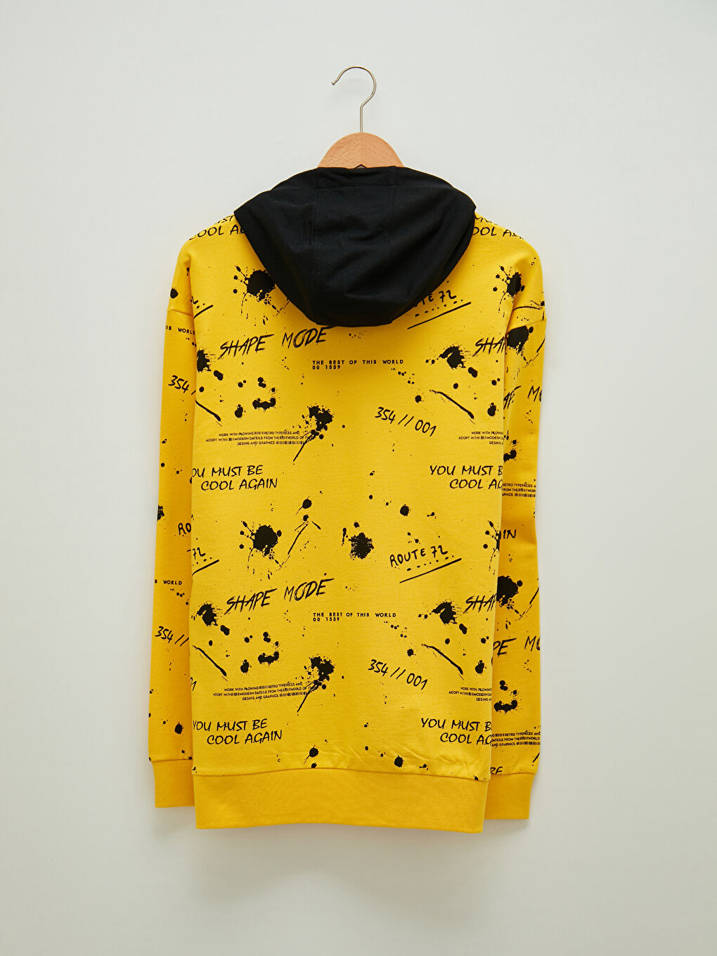 Long Sleeve Printed Men's Hoodie -W19779Z8-PNQ