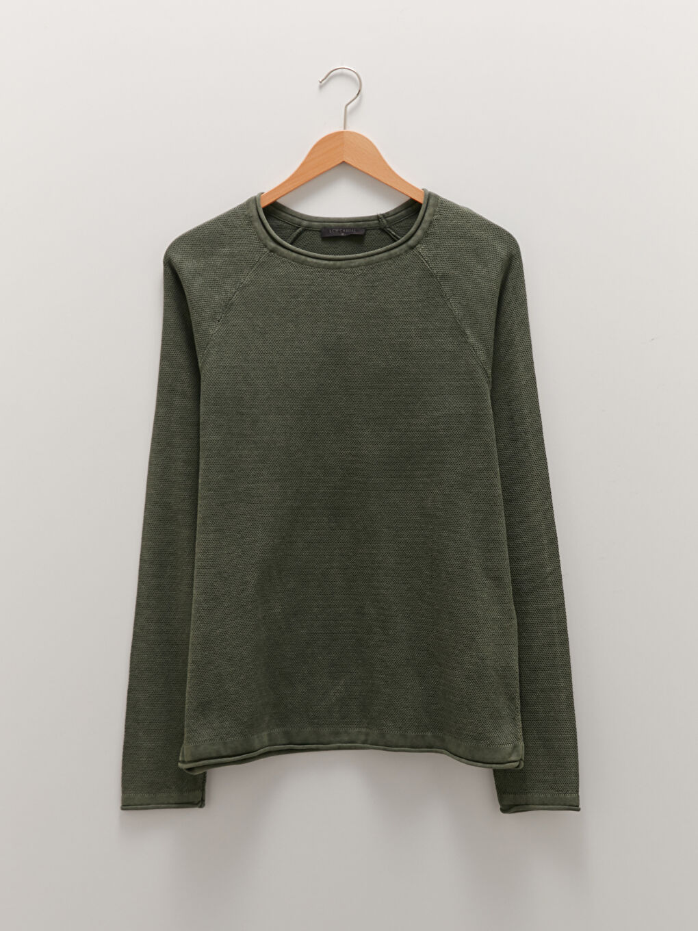 XSIDE Crew Neck Long Sleeve Thin Men's Tricot Sweater -W19814Z8-CRR