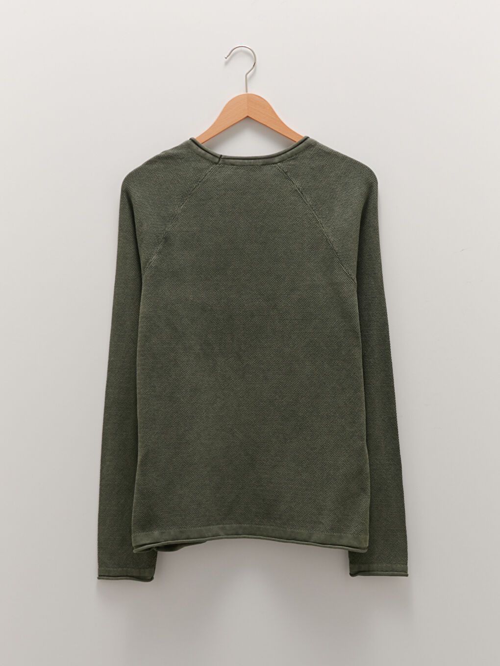 XSIDE Crew Neck Long Sleeve Thin Men's Tricot Sweater -W19814Z8-CRR