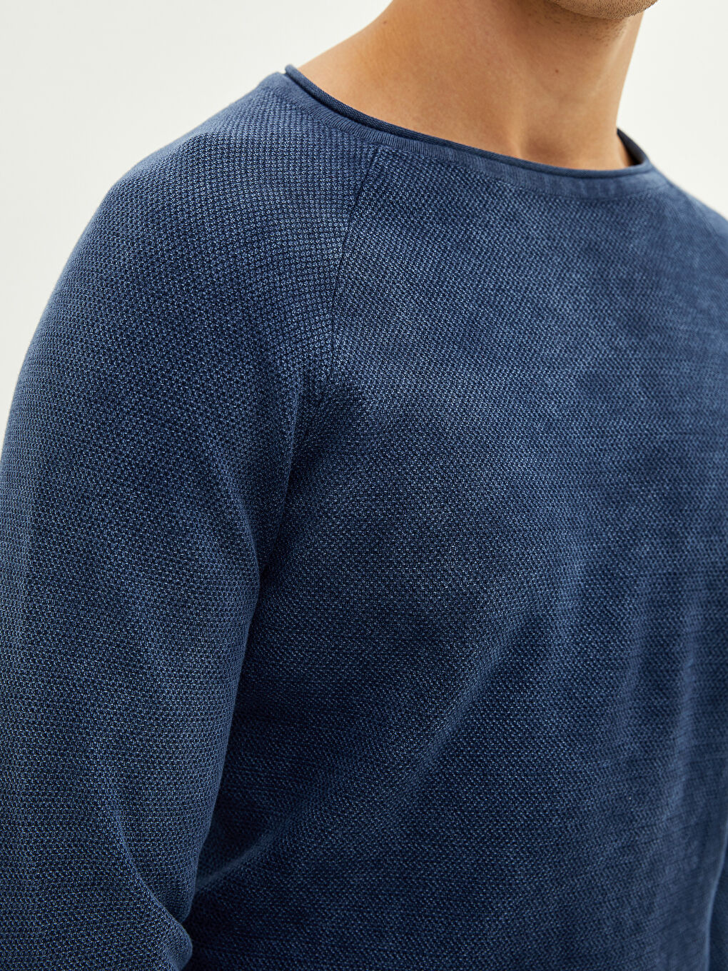 XSIDE Rundhalsausschnitt Langarm Dünner Herren Strickpullover -W19814Z8-K1Y