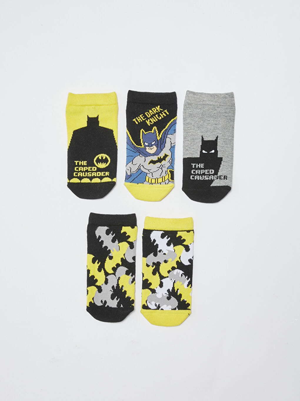 Chaussettes d'entraînement pour Garçons à Motifs Batman Lot de 5 pièces-1