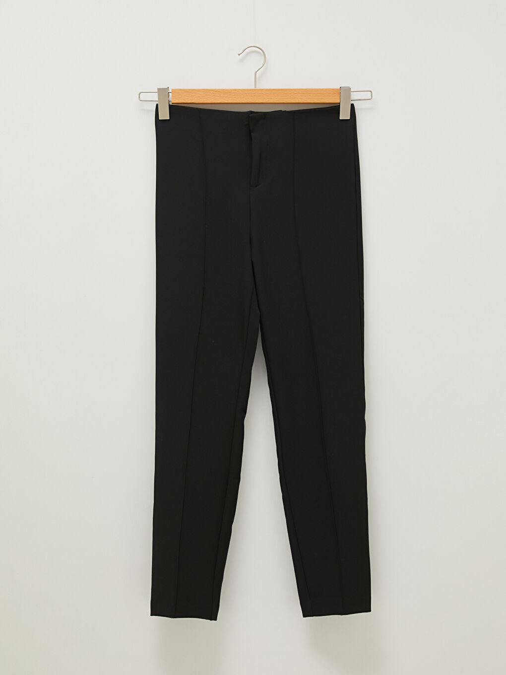 Women's Slim Fit Plain Trousers-5