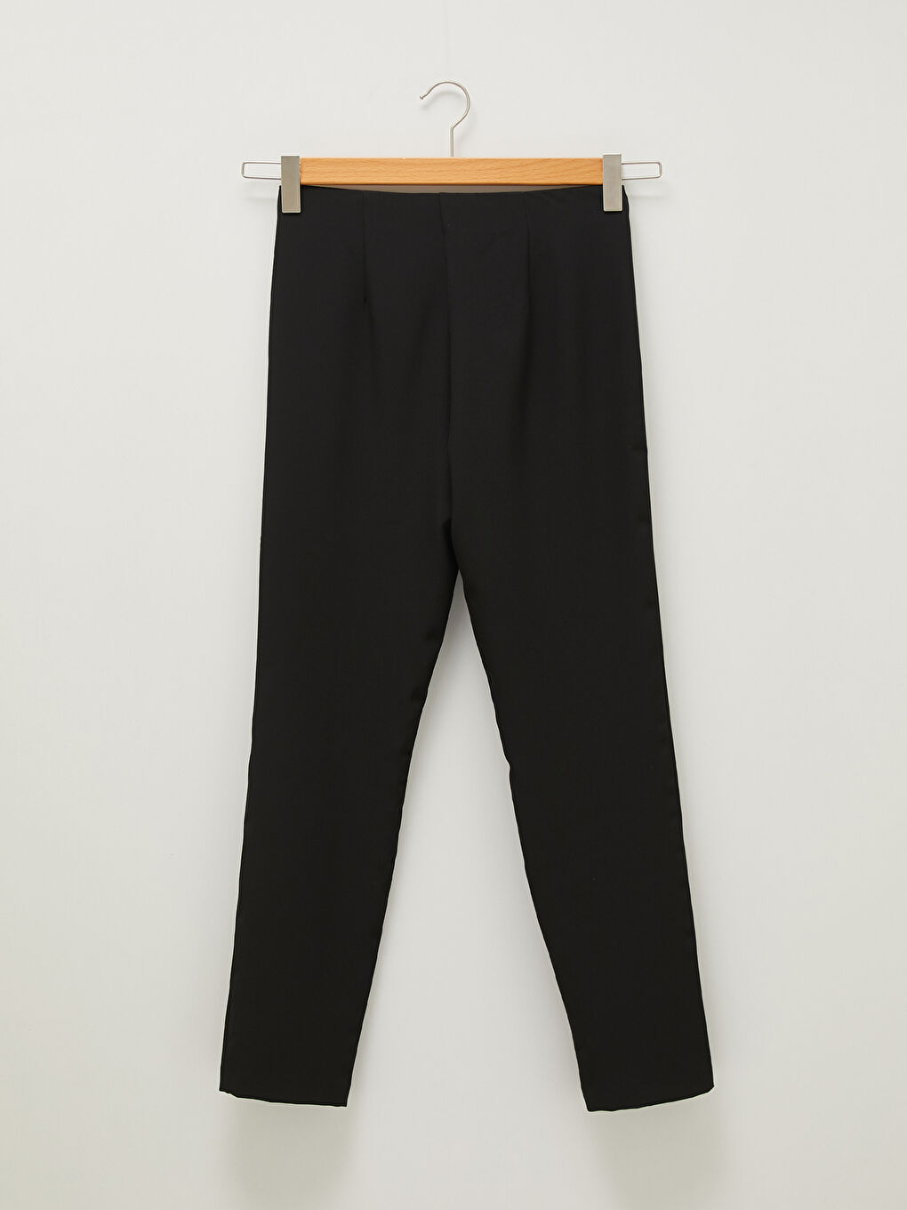 Women's Slim Fit Plain Trousers-6