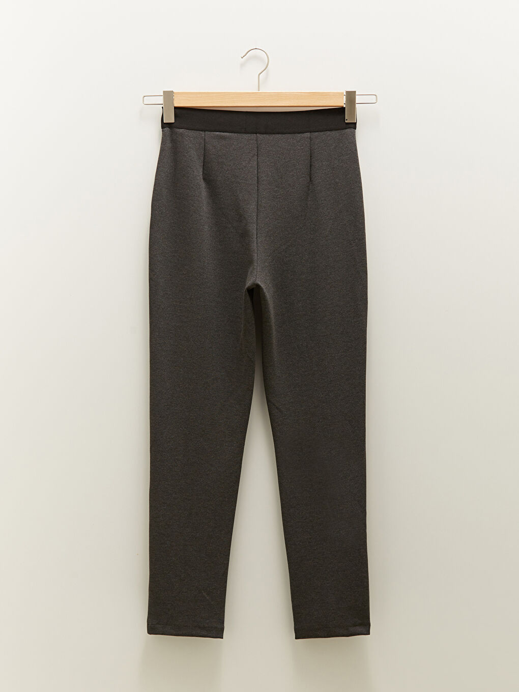 High Waist Slim Fit Women's Straight Pocket Detailed Trousers-6