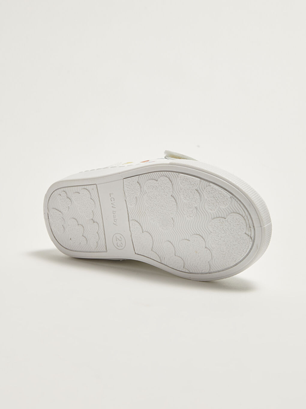 Beyaz Baskılı Cırt Cırtlı Erkek Bebek Günlük Bilekli Ayakkabı-2