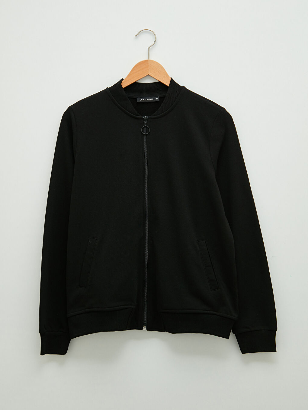 Базовый кардиган с длинным рукавом и воротником колледж для женщин-4