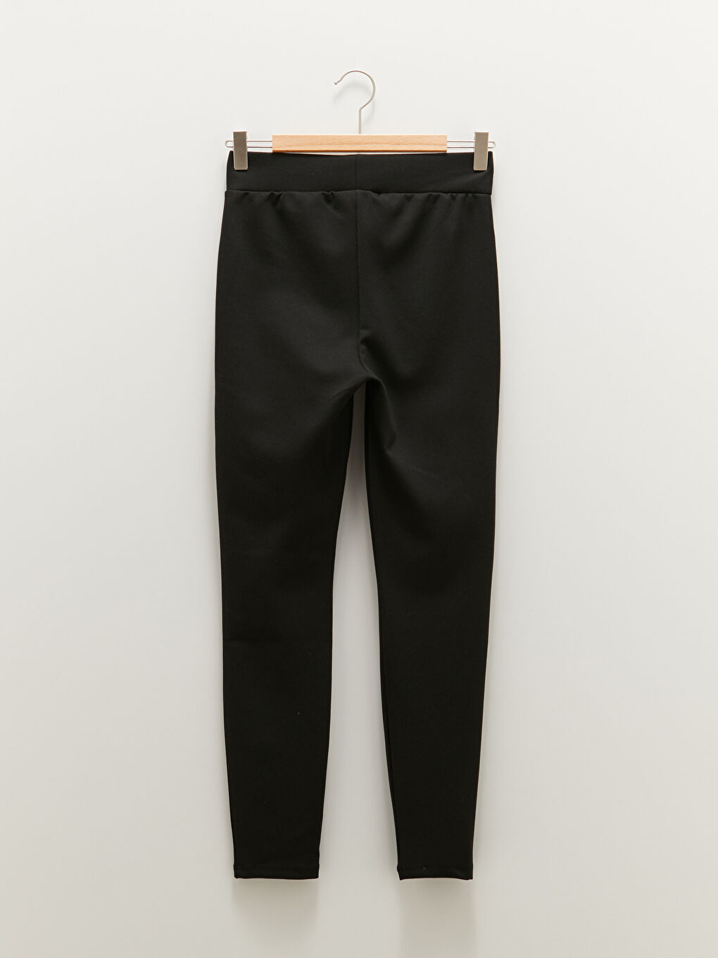 Women's Elasticated Waist Plain Leggings-6