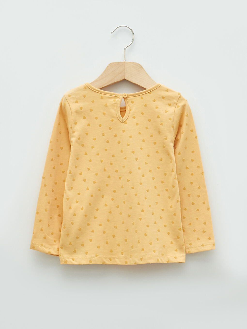 Crew Neck Long Sleeve Patterned Baby Girl T-Shirt-1