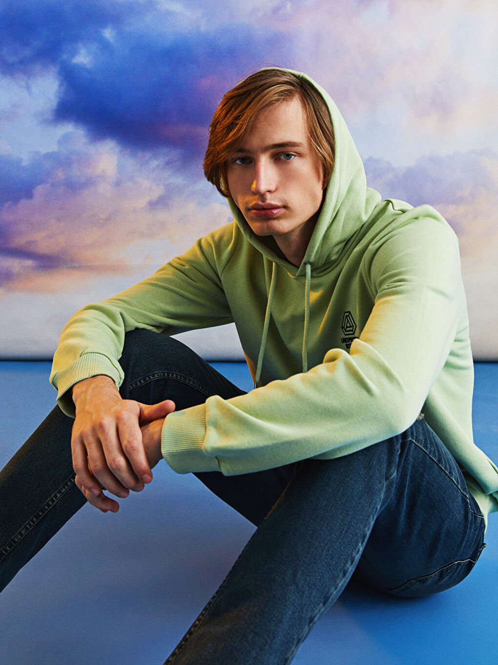 Long Sleeve Printed Men's Hoodie