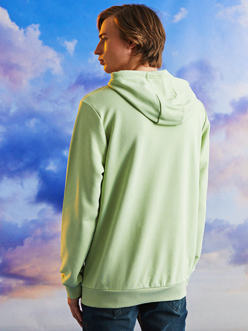 Long Sleeve Printed Men's Hoodie-5