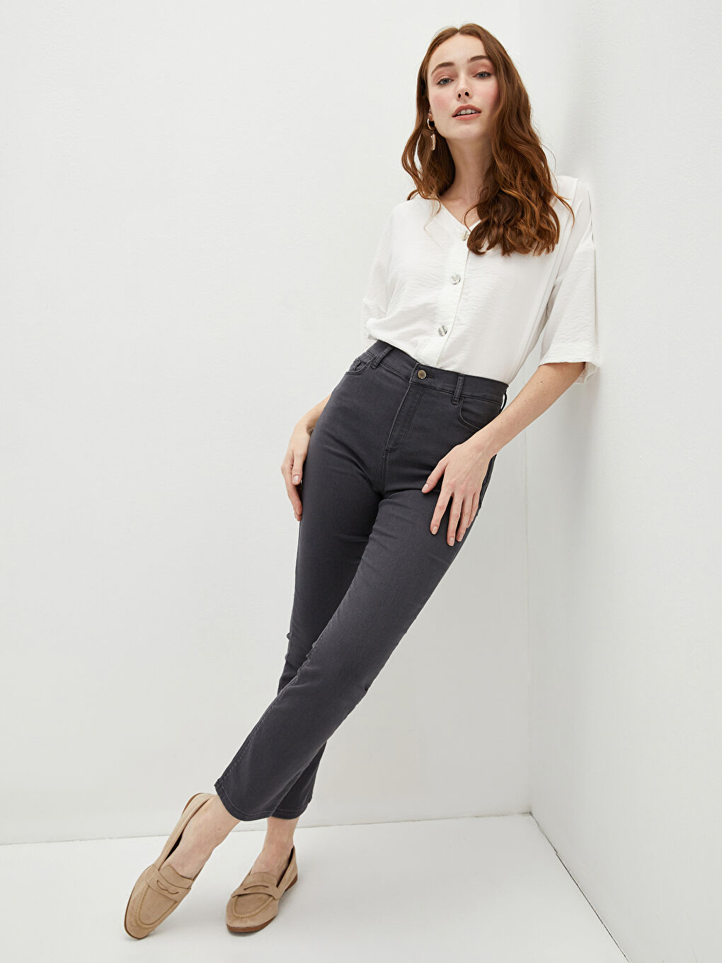 Mercury Skinny Fit Women's Jean Pants with Pocket Detail-2