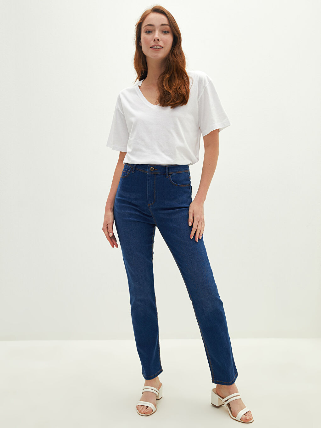 Mercury Skinny Fit Women's Rodeo Jean Pants with Pocket Detail-1