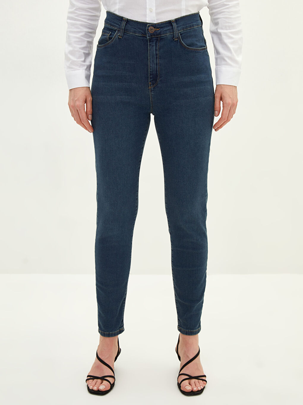 İndigo Mercury Skinny Fit Cep Detaylı Kadın Rodeo Jean Pantolon-1